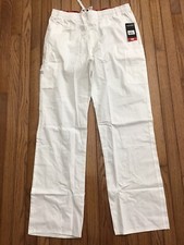 New Scrubs Dickies Men's Tall Large Zip Fly Pull-On Pant White, Pockets C21-6 