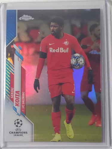 2019-20 Topps Chrome UCL Blue Refractor /150 Sekou Koita #78 Rookie RC