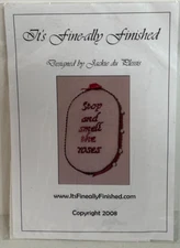 It's Fine-Ally Finished Cross Stitch Embroidery Needle point Kit "Smell Roses"