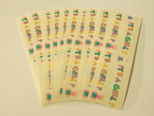 Mrs. Grossman's Stickers Lot of 10 Strips ~It's A Girl~ 1993 Vintage