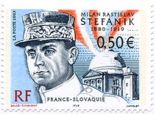 timbre France neuf 2003 "milan rastislav france slovaquie" y&t 3554