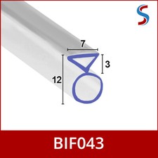 Channel Shower Seal | Bi-Fold Folding Glass Door Screen | 200cm / 2.0M Lengths