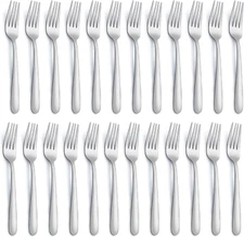 24 Pieces Dinner Forks, Forks Silverware(8 Inches), Food Grade Stainless Stee...