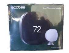Ecobee EB-STATE6L-01 Smart Thermostat Premium Black W/ Sensor  BRAND NEW SEALED