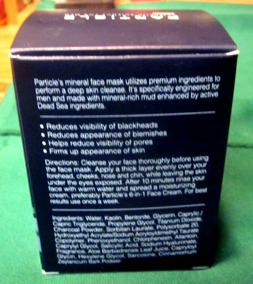 Particle Men's Face Mask Weekly Care Face Mask Deep Cleaner eBay