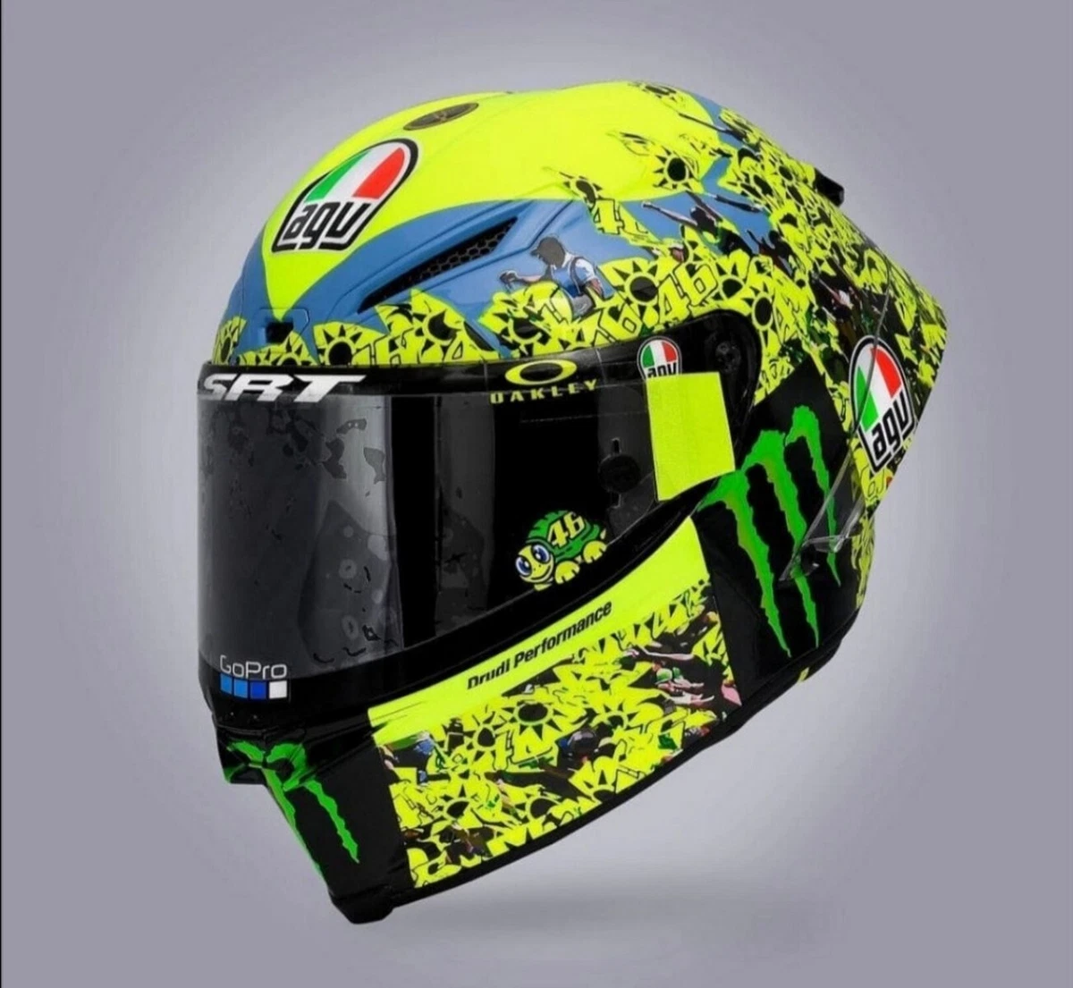 NEW Casco Helmet VALENTINO ROSSI Misano Race 2 2021 SPARK 1:5 +Mag.no  Minichamps