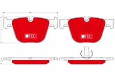 GDB1502DTE TRW Brake Pad Set, disc brake for BENTLEY,BMW,ROLLS-ROYCE
