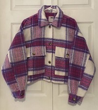 So Juniors Cropped Shacket Size M Nwot