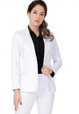 Women's Mary Crafts White Suit Jacket/ Blazer. Size 4