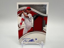 2023 Panini Immaculate Baseball Tink Hence Prospect Patch Auto On Card RPA 04/99