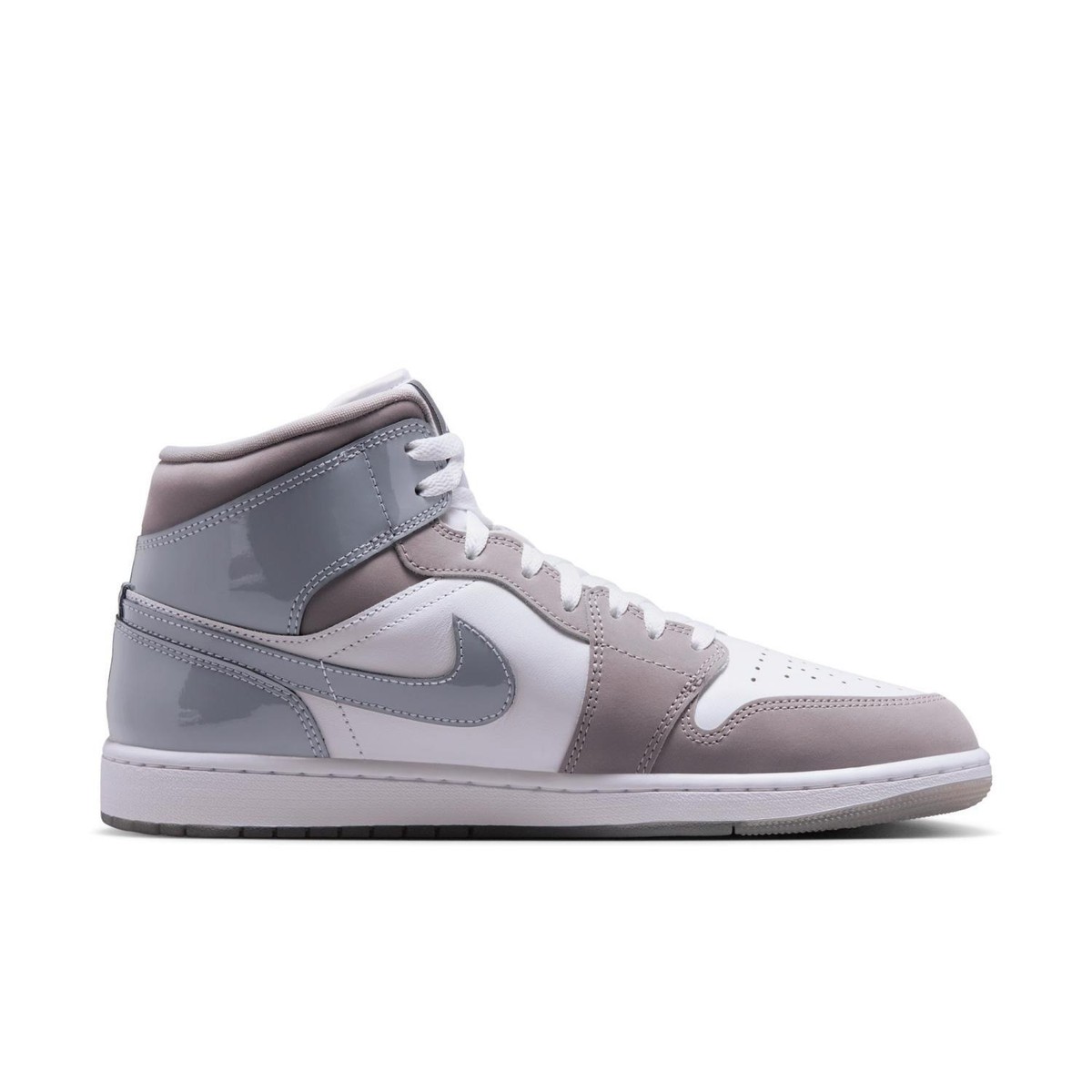 HF3216-100 Nike Air Jordan 1 Mid Cool Grey (Men's) | eBay