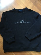 Henry Cotton's Boys' wool blend navy pullover made in Italy size 10