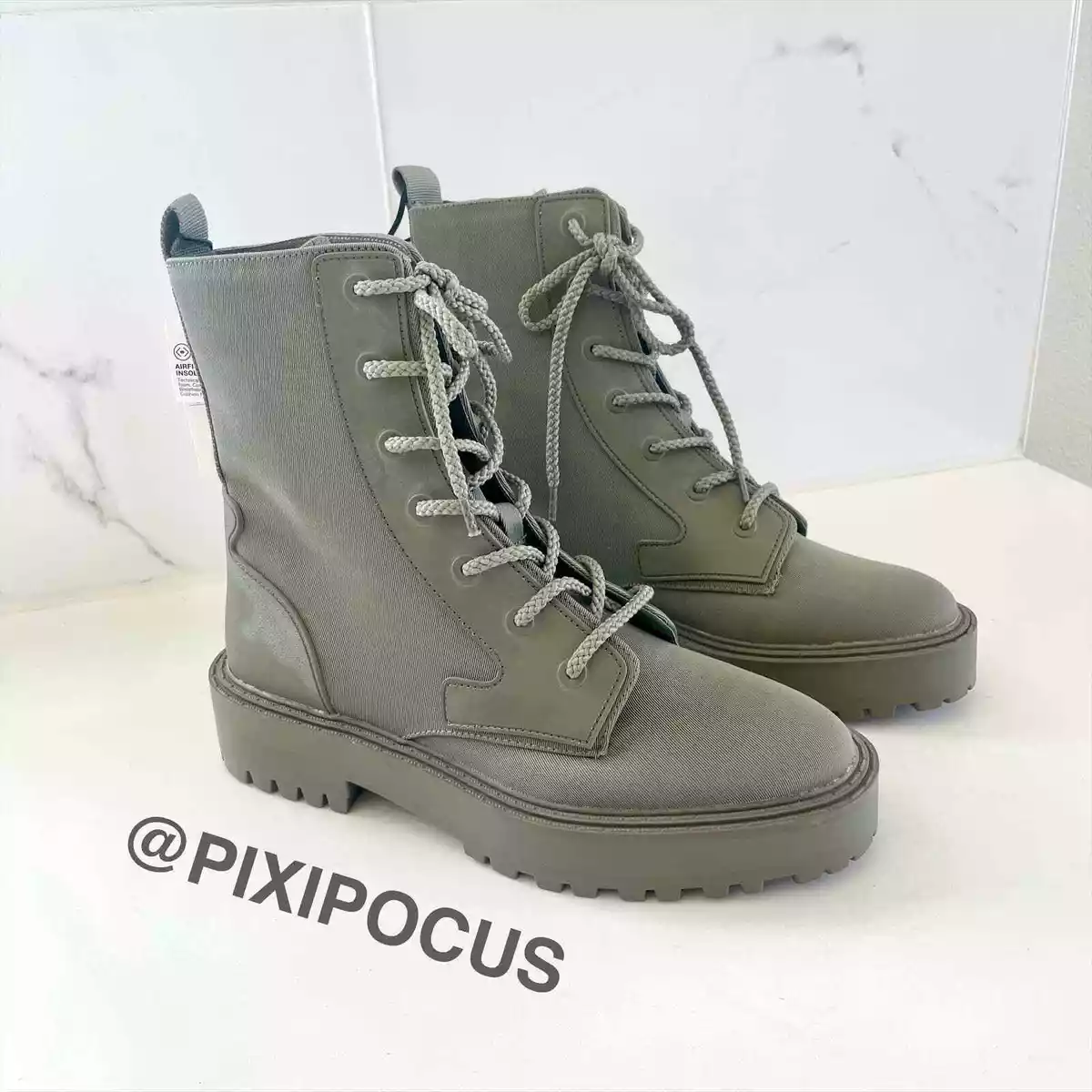 Zara lace hotsell up booties