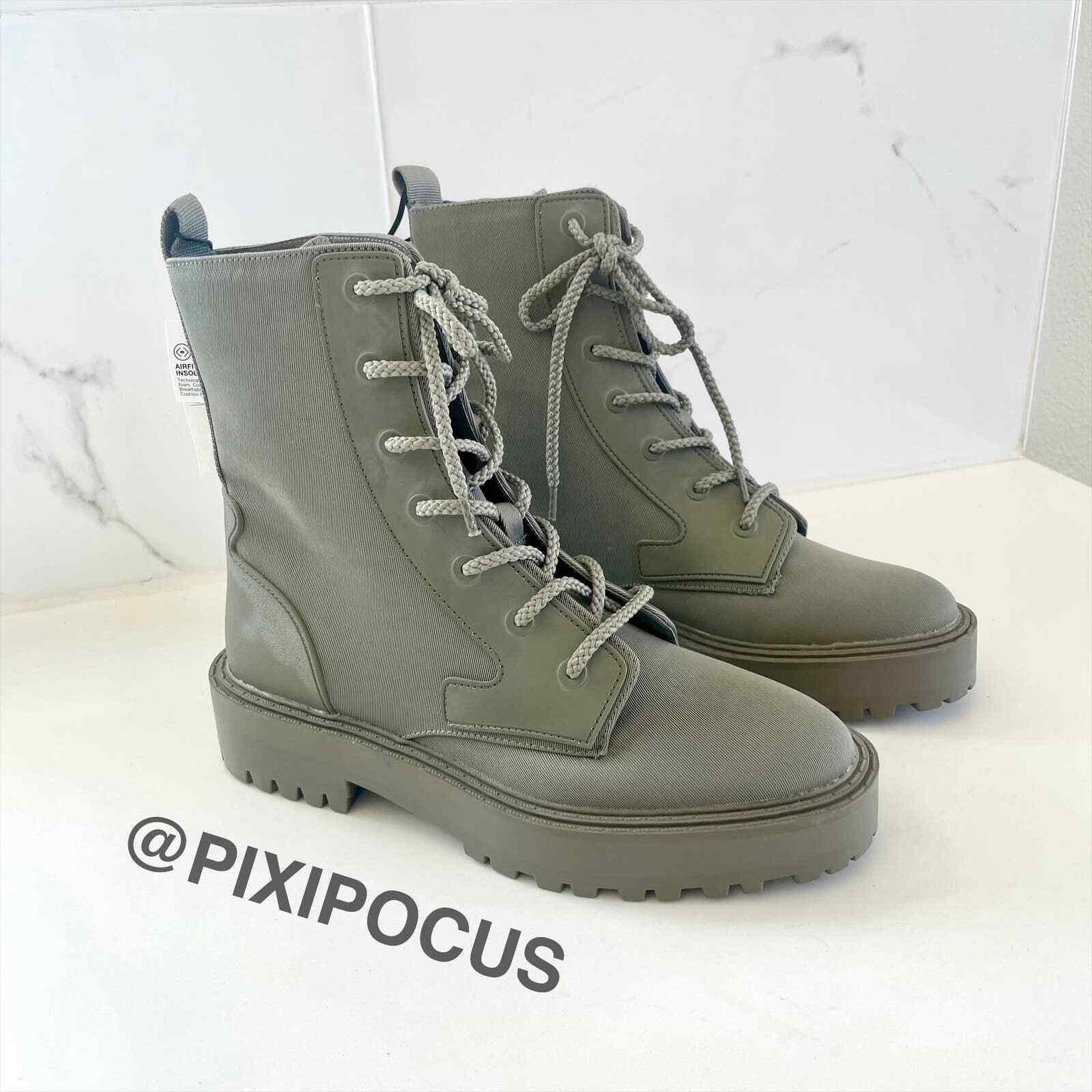 zara bottines lacets