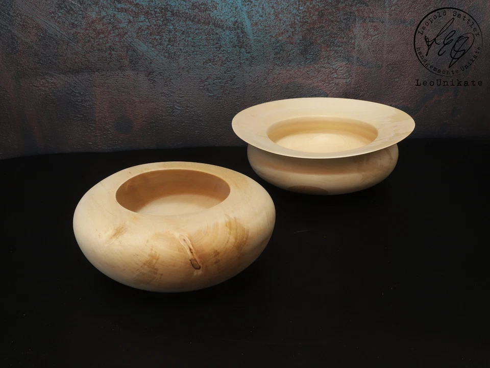 Helle Birkenholz Vasen - Schalen / handgedrechselt / dekorativ