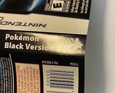 Pokemon Black Version 2 DS Replacement Spare Case Cover Art Work Only