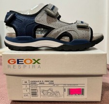 GEOX Borealis Sandal Grey and Blue New with box