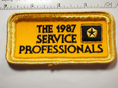  Chrysler Auto Service Station Mechanics Technicians Patch Vintage 1988  