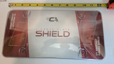 Custom Accessories License Plate Protector 92515 Clear New Sealed VTG Mountable