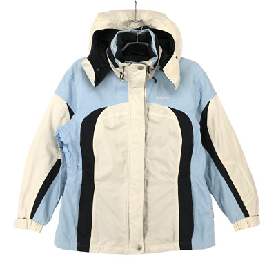 Vintage SCHOFFEL Damen Venturi Kapuzenjacke Mantel Größe UK:14 - L