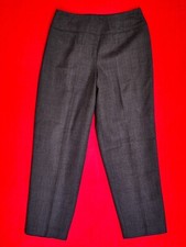HARV BENARD ... Lined Wool Side Zip Plaid Dress Pants .. Gray .. Size 12 EUC