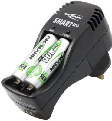 ANSMANN Smart Eco Charger UK(Inc. 4 x 1300 AA LSD Cells),Consumer Battery Charge