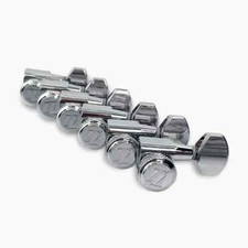 True-Lok Mini Locking Tuners - 6-In-Line, Single Pin, Chrome