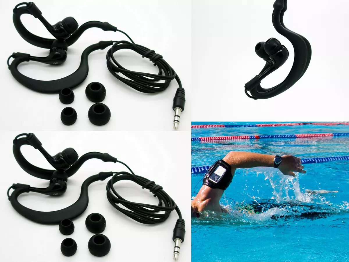 2x Auriculares Sumergibles Acuaticos Waterproof Natacion Piscina IPX8 Mp3  4086ng