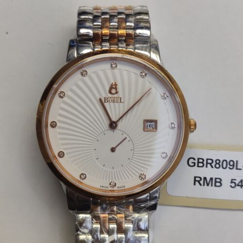 Ernest Borel Men's Watch Small Three-Hand Natural Diamond, GBR809L-4599 - 第 3/4 張圖片