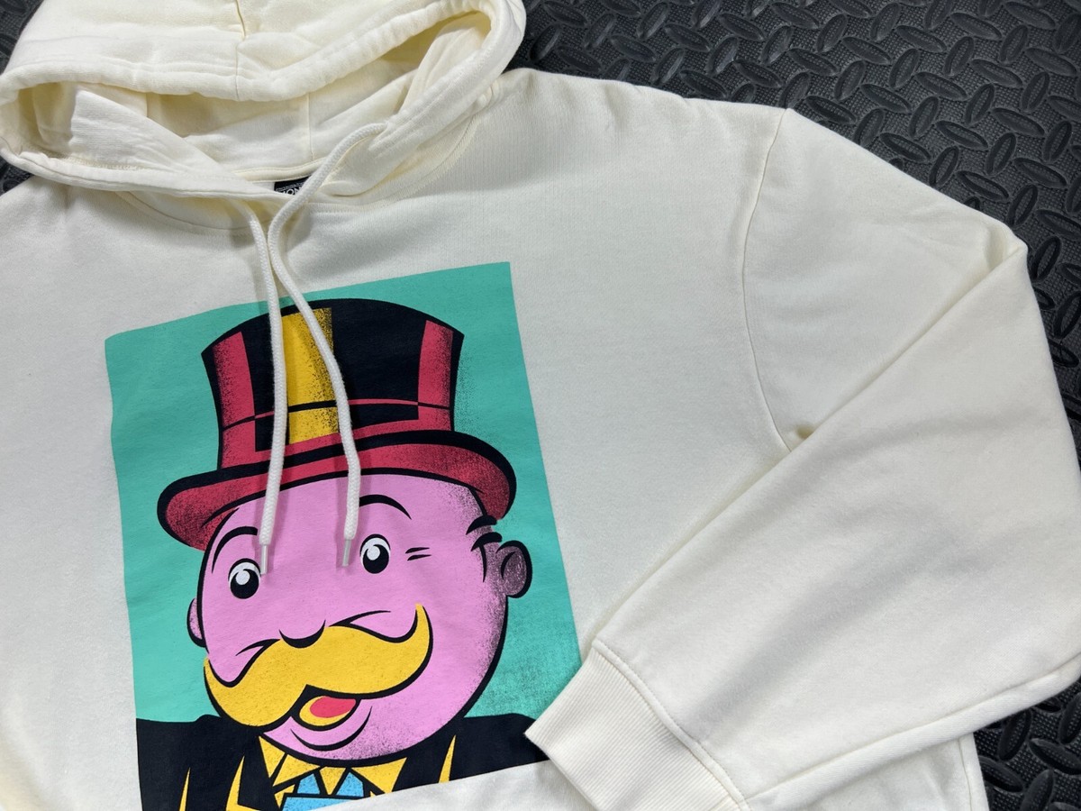 Monopoly Sweater Adult Large Beige Hoodie Money Logo Outdoor Pullover  Menu0026#039;s | eBay