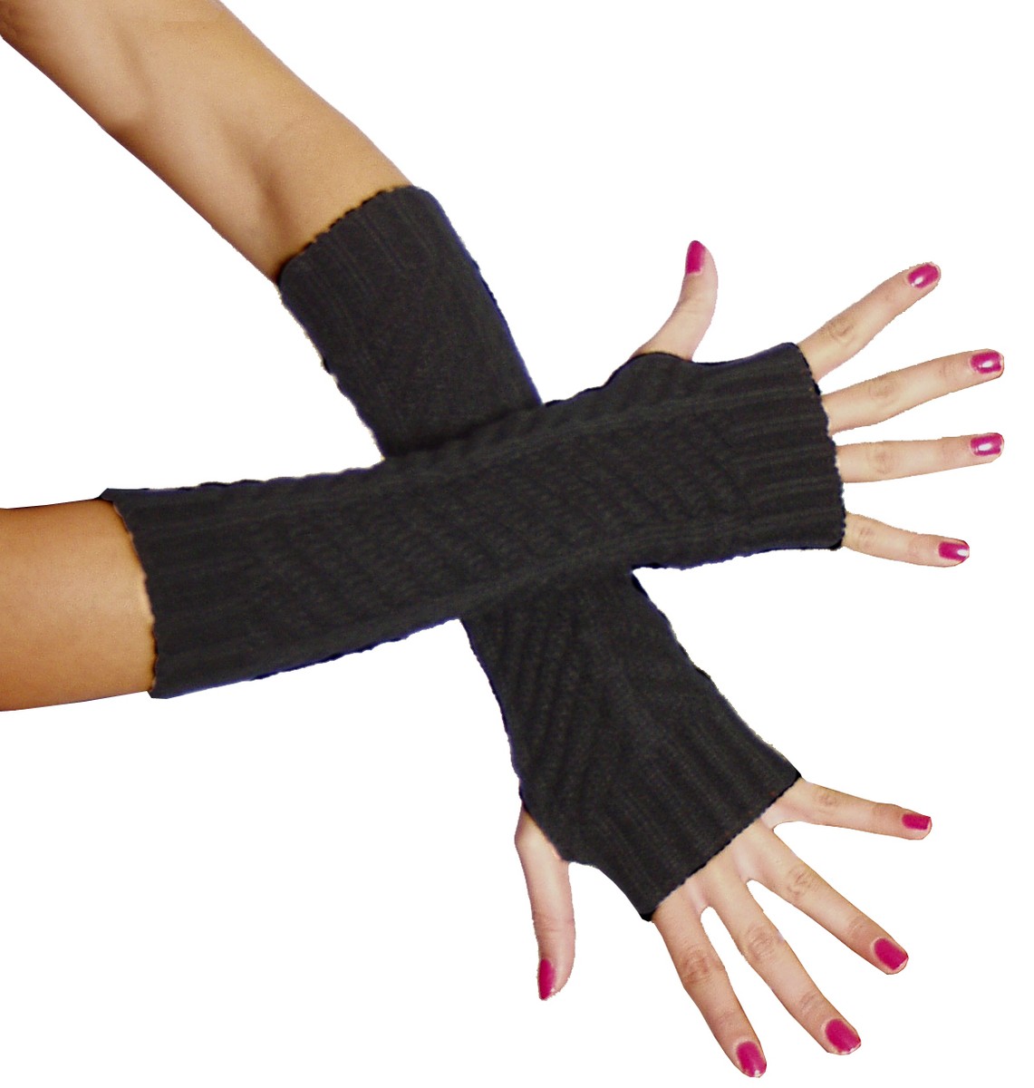 ZEYIYER Armstulpen Mit Sternen - 40cm Lange Fingerlose Armwärmer