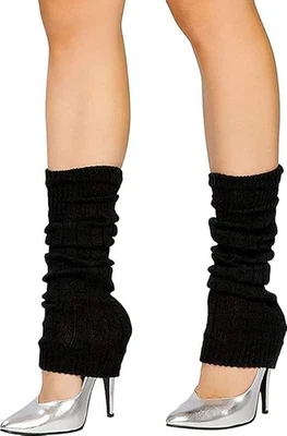 GIZELLE Women’s Acrylic Leg Warmers 80s Dance Cosy Knit Winter Fashion Accessory