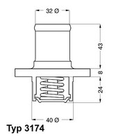 Borgwarner (Wahler) Thermostat, KüHlmittel FüR Renault