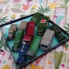 Vintage Dinky toys (10) all original , commercials & military
