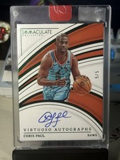 2022 Immaculate Virtuoso Autograph Chris Paul #5/5 Phoenix Suns ON CARD AUTO