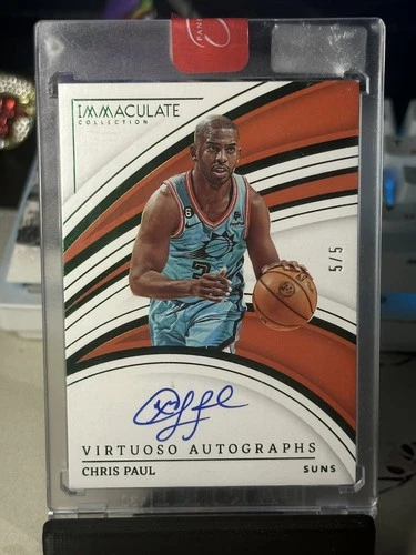 2022 Immaculate Virtuoso Autograph Chris Paul #5/5 Phoenix Suns ON CARD AUTO