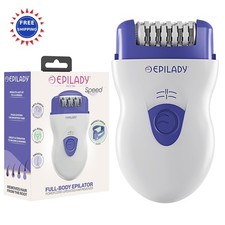 Epilady Speed Corded Epilator for Women Waterproof Dual-Speed 40-Disc Root Hair