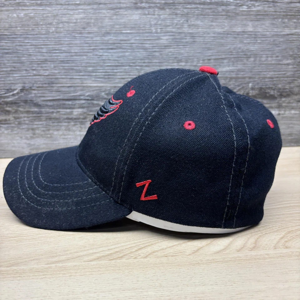 Boné masculino Detroit Red Wings pequeno preto vermelho hóquei ajuste elástico - Imagem 4 de 4