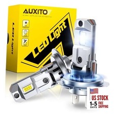 H7 Bulbs, 900 h7ll LED Super Bright, Mini Size, Plug N Play, Long H7 with Fan