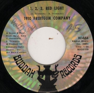 1910 Fruitgum Compan - 1 2 3 Red Light - Used Vinyl Record 7 - C8100z