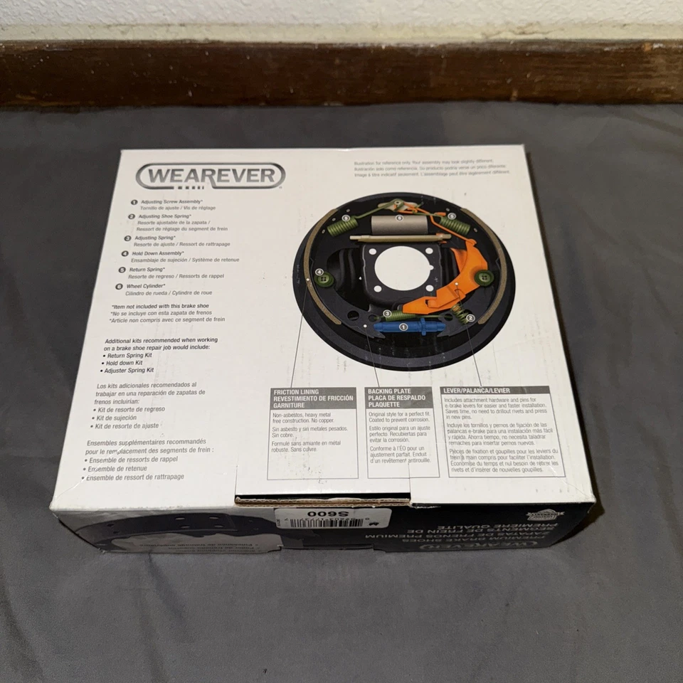 Zapatillas de freno Rr nuevas Carquest Wearever S600 1986-1995 Suzuki Samurai Foto 3 de 4