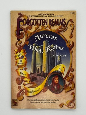 Aurora's Whole Realms Catalogue, SC, Forgotten Realms, D&D 2e, TSR, 1992