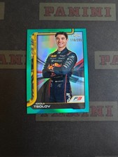2025 Topps Chrome Formula 1 Teal Refractor Nikola Tsolov /299