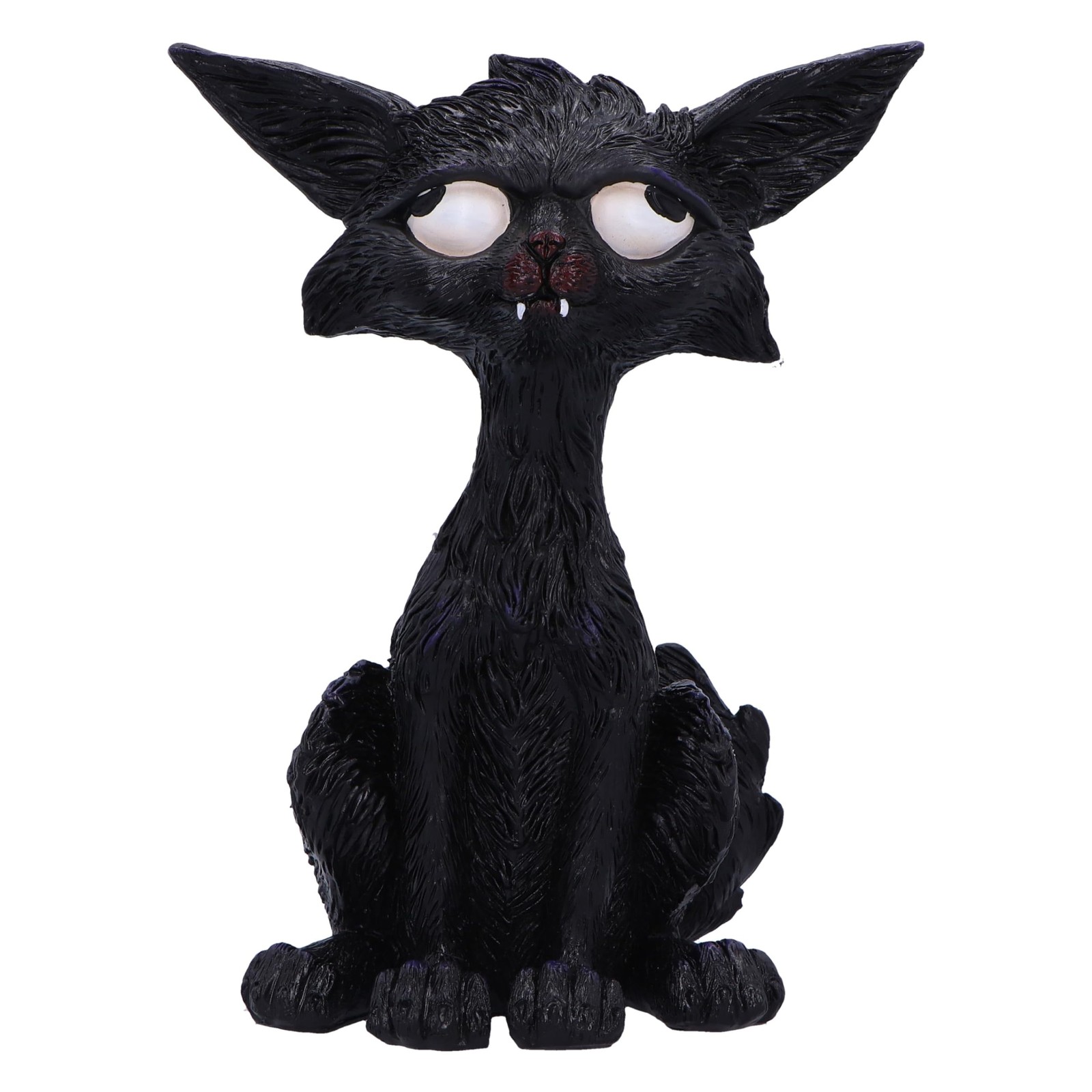 Nemesis Now Kat Figurine 20cm, Resin, Black, Whimsical Cat Figure, Silly Black C