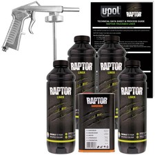U-pol Raptor Tintable Spray-on Truck Bed Liner Spray Gun 4 Quarts U-pol Raptor Tintable Spray-on Truck Bed Liner Spray Gun 4 Quarts