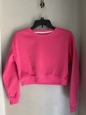 SHEIN Pink Cropped Sweatshirt Women  s Size S