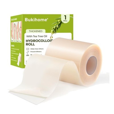 Hydrocolloid Gel Bandage Roll with Tea Tree Oil   2.56in x 16.4ft for All Needs