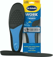 Dr Scholls Work All Day Massaging Gel Insoles Women Trim to Fit High Arch 1 Pair