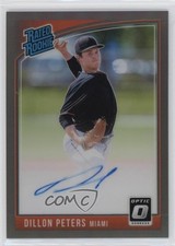 2018 Panini Donruss Optic Black Prizm 17/25 Dillon Peters #RRS-DP Auto 0c2