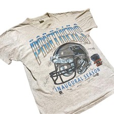 Reprint Carolina Panthers NFL Football Team 90s Ash T shirt Classic HN4943